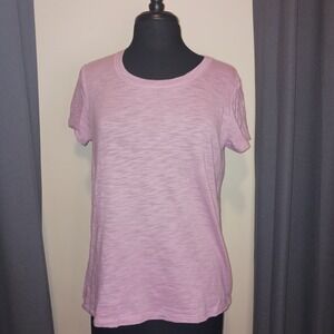 CALIA by Carrie Underwood Women's Pink Heathered Knit T-Shirt Size M